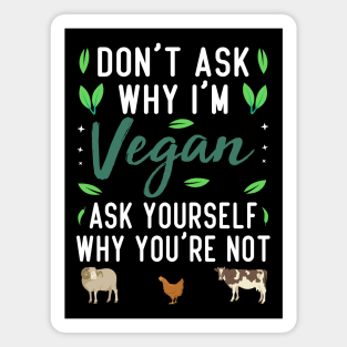 Why Vegan? Ask Yoursel Magnet